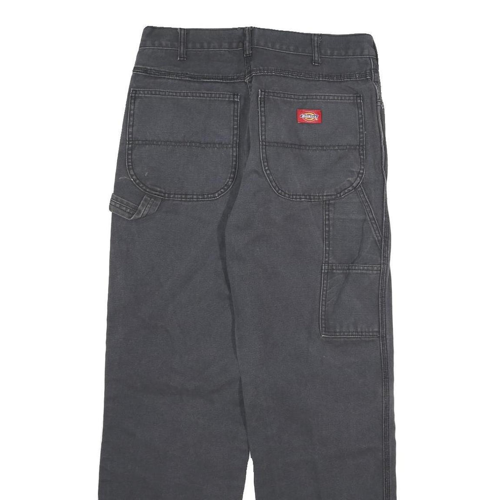 DICKIES Mens Jeans Black Regular Straight Denim Medium W30 L30 Workwear Pants