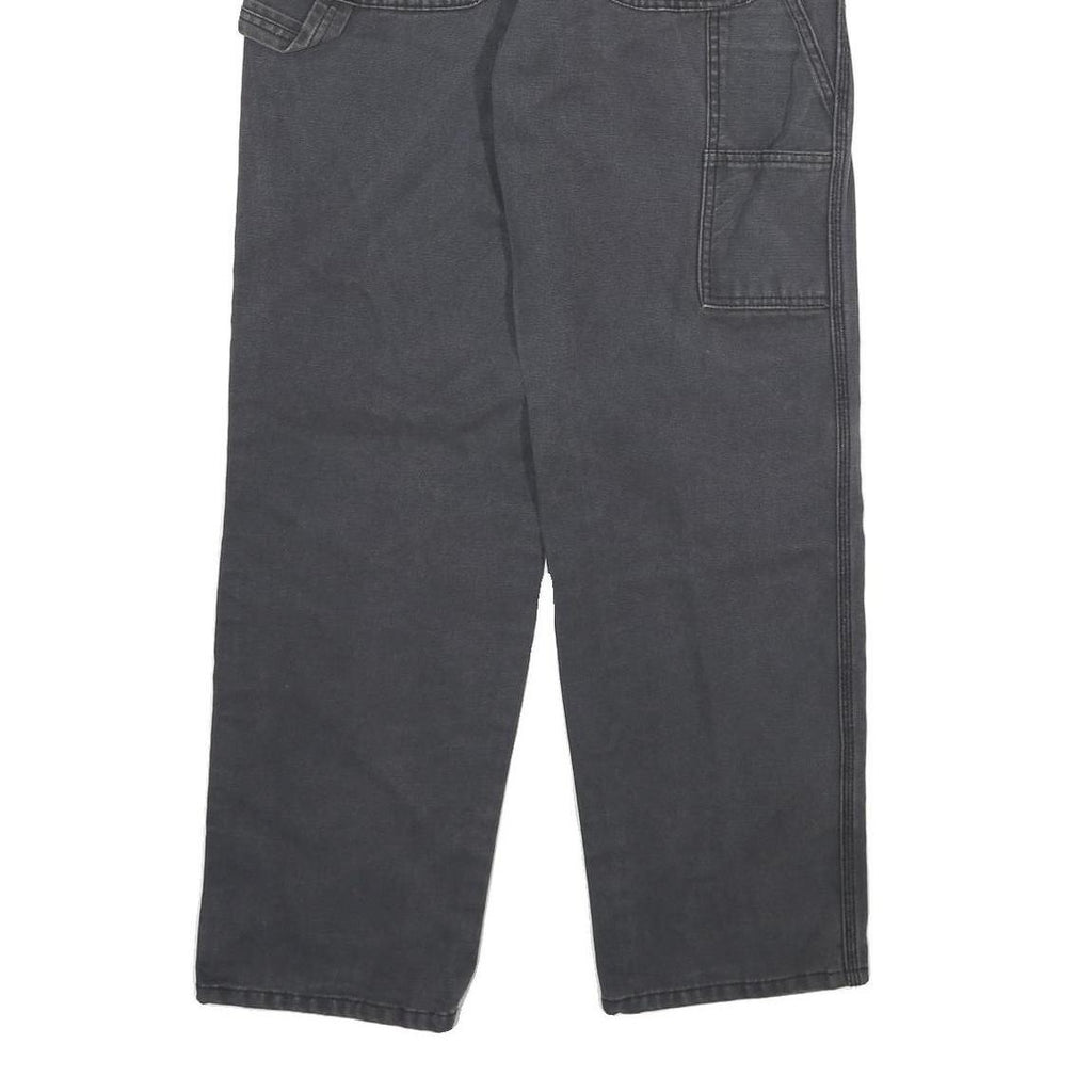 DICKIES Mens Jeans Black Regular Straight Denim Medium W30 L30 Workwear Pants