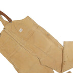 WALLS Mens Beige Cotton Blend Dungarees Relaxed Fit XL W46 L28 Workwear Utility