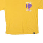 STWD Mens Yellow Graphic T-Shirt M Short Sleeve Crew Neck Casual Cotton Blend