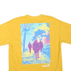 STWD Mens Yellow Graphic T-Shirt M Short Sleeve Crew Neck Casual Cotton Blend