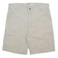 CARHARTT Mens Shorts Beige Casual L W36 Relaxed Fit Durable Cotton Blend