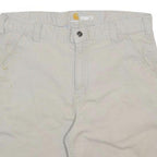 CARHARTT Mens Shorts Beige Casual L W36 Relaxed Fit Durable Cotton Blend