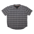 HARLEY DAVIDSON Mens Black & Grey Check Shirt 2XL Cotton Blend Casual Casual