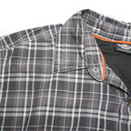 HARLEY DAVIDSON Mens Black & Grey Check Shirt 2XL Cotton Blend Casual Casual
