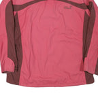 JACK WOLFSKIN Womens Pink & Brown Outdoor Jacket UK 16 Polyester Blend Sport Zip