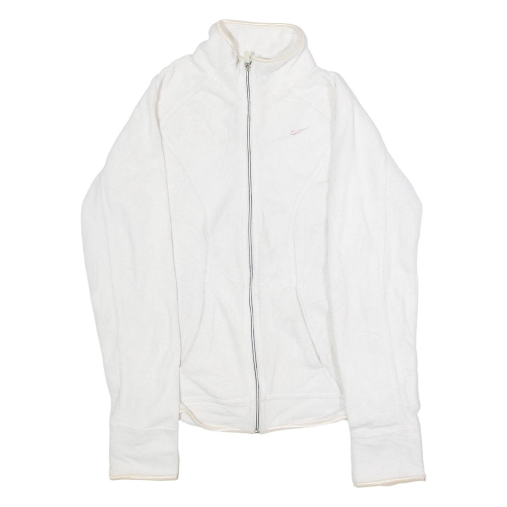 NIKE Womens Fleece Jacket White S
