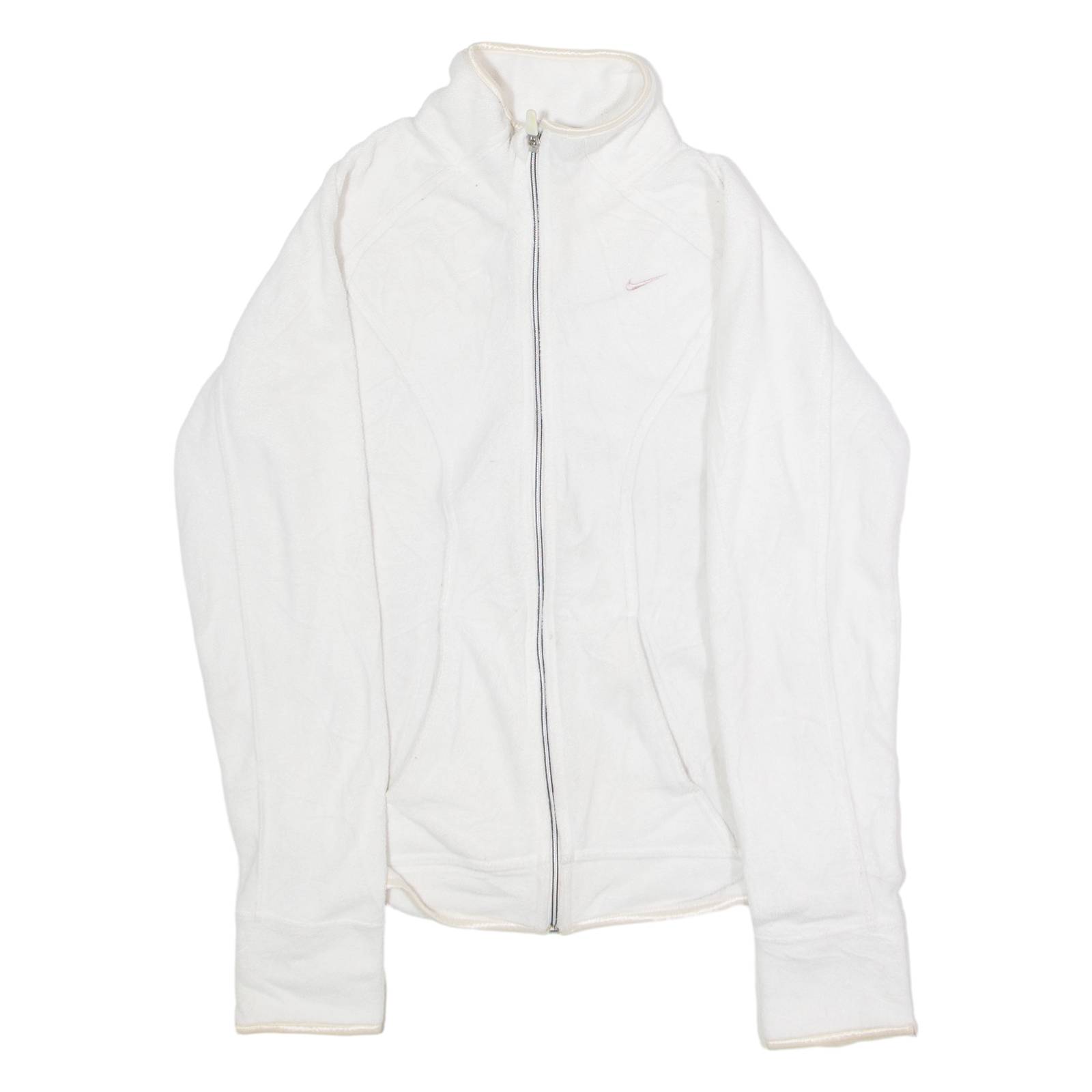 NIKE Womens Fleece Jacket White S