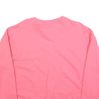 CHAMPION Womens Pink Sweatshirt Crew Neck S Cotton Blend Logo Casual Pullover