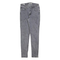 LEVI'S 721 Womens Slim Grey Denim Jeans W28 L30 Stylish Cotton Blend Zip Closure