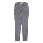 LEVI'S 721 Womens Slim Grey Denim Jeans W28 L30 Stylish Cotton Blend Zip Closure