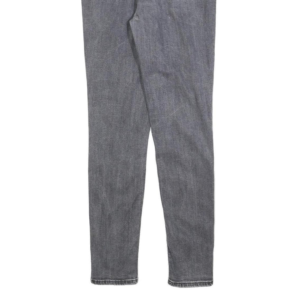 LEVI'S 721 Womens Slim Grey Denim Jeans W28 L30 Stylish Cotton Blend Zip Closure