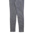 LEVI'S 721 Womens Slim Grey Denim Jeans W28 L30 Stylish Cotton Blend Zip Closure