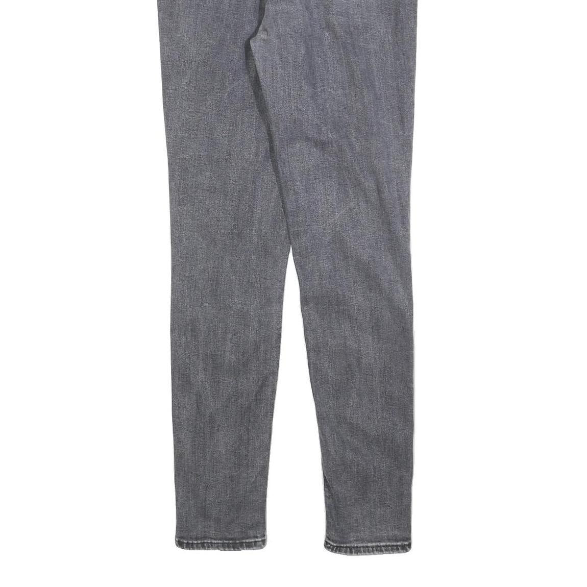 LEVI'S 721 Womens Slim Grey Denim Jeans W28 L30 Stylish Cotton Blend Zip Closure