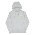 NIKE Mens Grey Pullover Hoodie M Cotton Blend Drawstring Sweatshirt