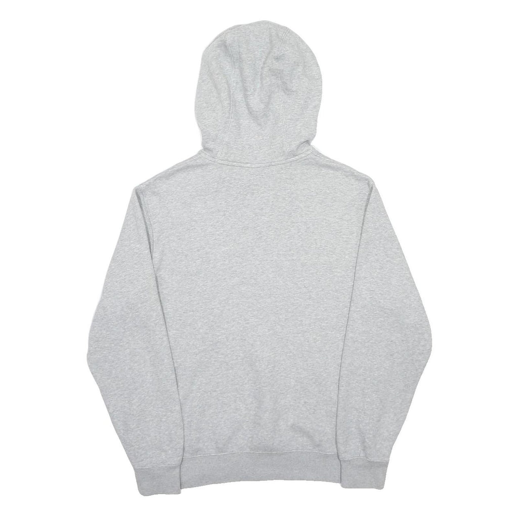 NIKE Mens Grey Pullover Hoodie M Cotton Blend Drawstring Sweatshirt