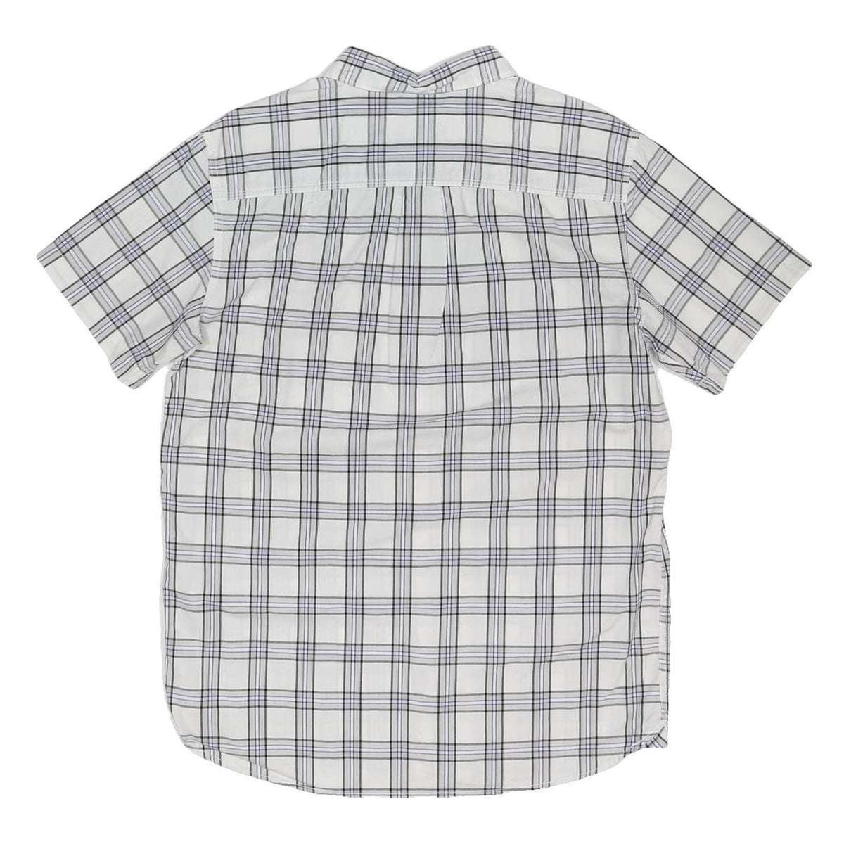 THE NORTH FACE Mens White Checked Cotton Blend Shirt M Casual Summer Everyday