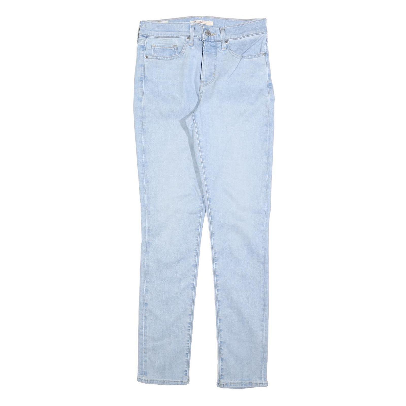 LEVI'S 311 Womens Jeans Slim Skinny Denim Light W27 L30 Cotton Blend Zip
