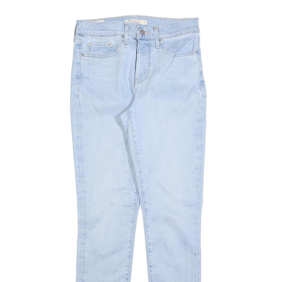 LEVI'S 311 Womens Jeans Slim Skinny Denim Light W27 L30 Cotton Blend Zip