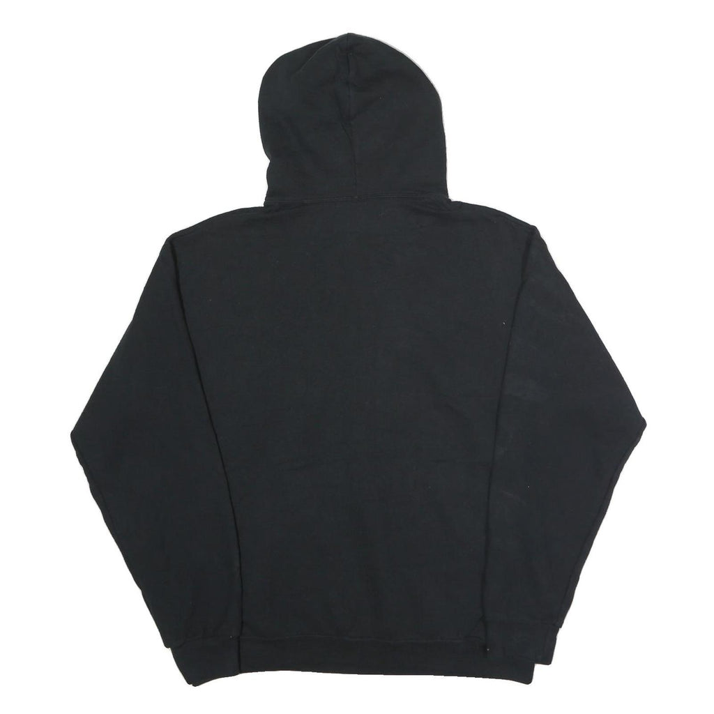 JERZEES Mens Black Arcanum Trojans Pullover Hoodie L Cotton Blend Casual