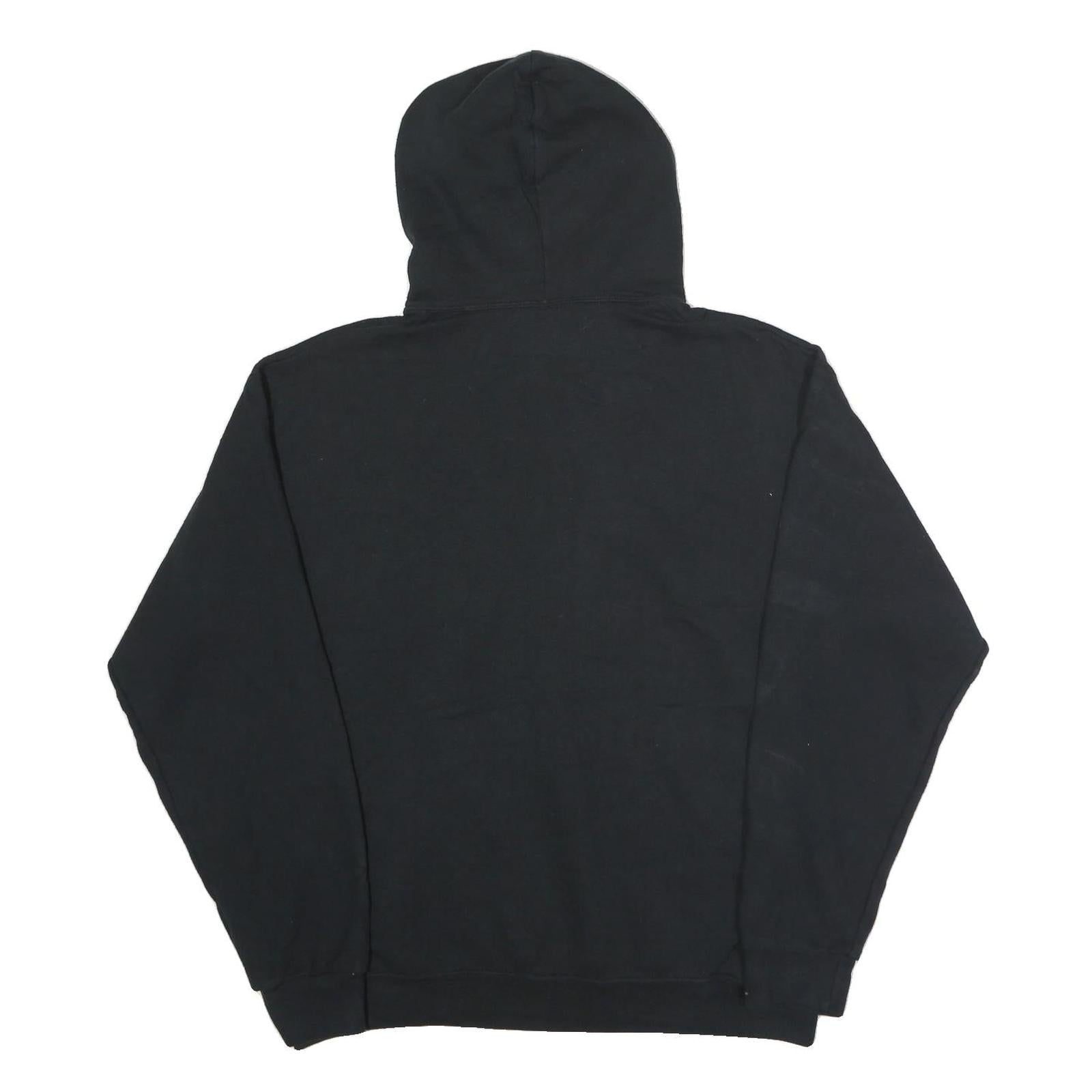 JERZEES Mens Black Arcanum Trojans Pullover Hoodie L Cotton Blend Casual