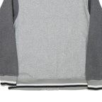 NIKE Boys Grey & Dark Grey Varsity Jacket XL Cotton Blend Button Bomber Plain