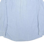 WRANGLER Mens Blue Cotton Shirt M Long Sleeve Casual Button Front