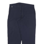 CARHARTT Mens Cotton Blend Navy Relaxed Straight Trousers W38 L30 Workwear Zip