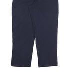 CARHARTT Mens Cotton Blend Navy Relaxed Straight Trousers W38 L30 Workwear Zip