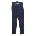 LEVI'S 711 Womens Slim Blue Denim Medium Woven W25 L28 Skinny Stretch Jeans