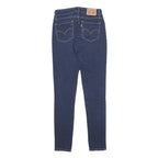 LEVI'S 711 Womens Slim Blue Denim Medium Woven W25 L28 Skinny Stretch Jeans