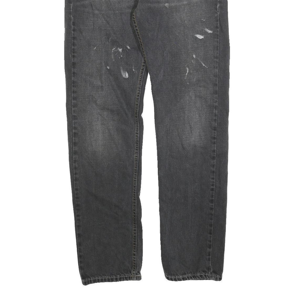 CARHARTT Mens Jeans Black Slim Straight Denim W32 L32 Casual Cotton Blend