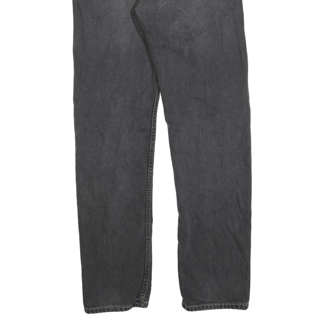 CARHARTT Mens Jeans Black Slim Straight Denim W32 L32 Casual Cotton Blend