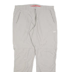 MAMMUT Womens Polyester Blend Beige Regular Fit Straight Leg Trousers W36 L32