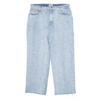 GUESS Carpenter Cargo Mens Jeans Blue Regular Straight Acid Wash W38 L29