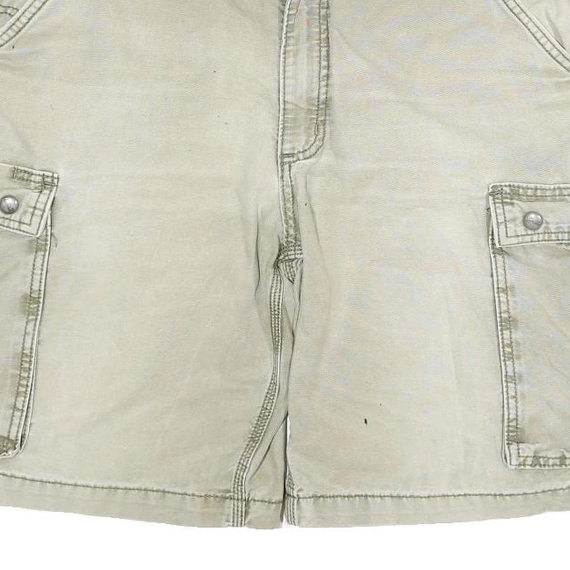 CARHARTT Mens Shorts Beige Cargo Relaxed Fit 2XL W36 Cotton Blend Casual