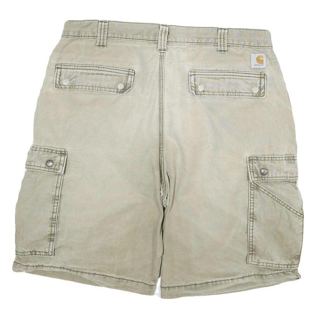 CARHARTT Mens Shorts Beige Cargo Relaxed Fit 2XL W36 Cotton Blend Casual