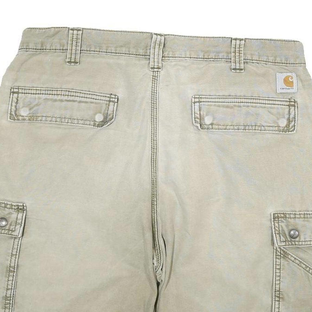 CARHARTT Mens Shorts Beige Cargo Relaxed Fit 2XL W36 Cotton Blend Casual