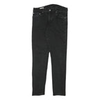 LEVI'S Mens Slim Black Denim Jeans W27 L27 Zip Casual Stylish Fit