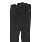 LEVI'S Mens Slim Black Denim Jeans W27 L27 Zip Casual Stylish Fit