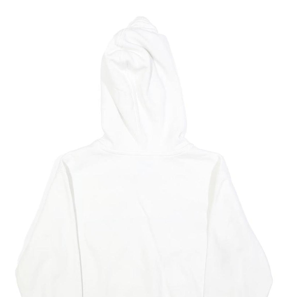 CHAMPION Womens White Hoodie S Classic Logo Pullover Hooded Sweatshirt