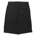 DICKIES Mens Shorts Black Casual XL W38 Loose Fit Polyester Blend Comfortable
