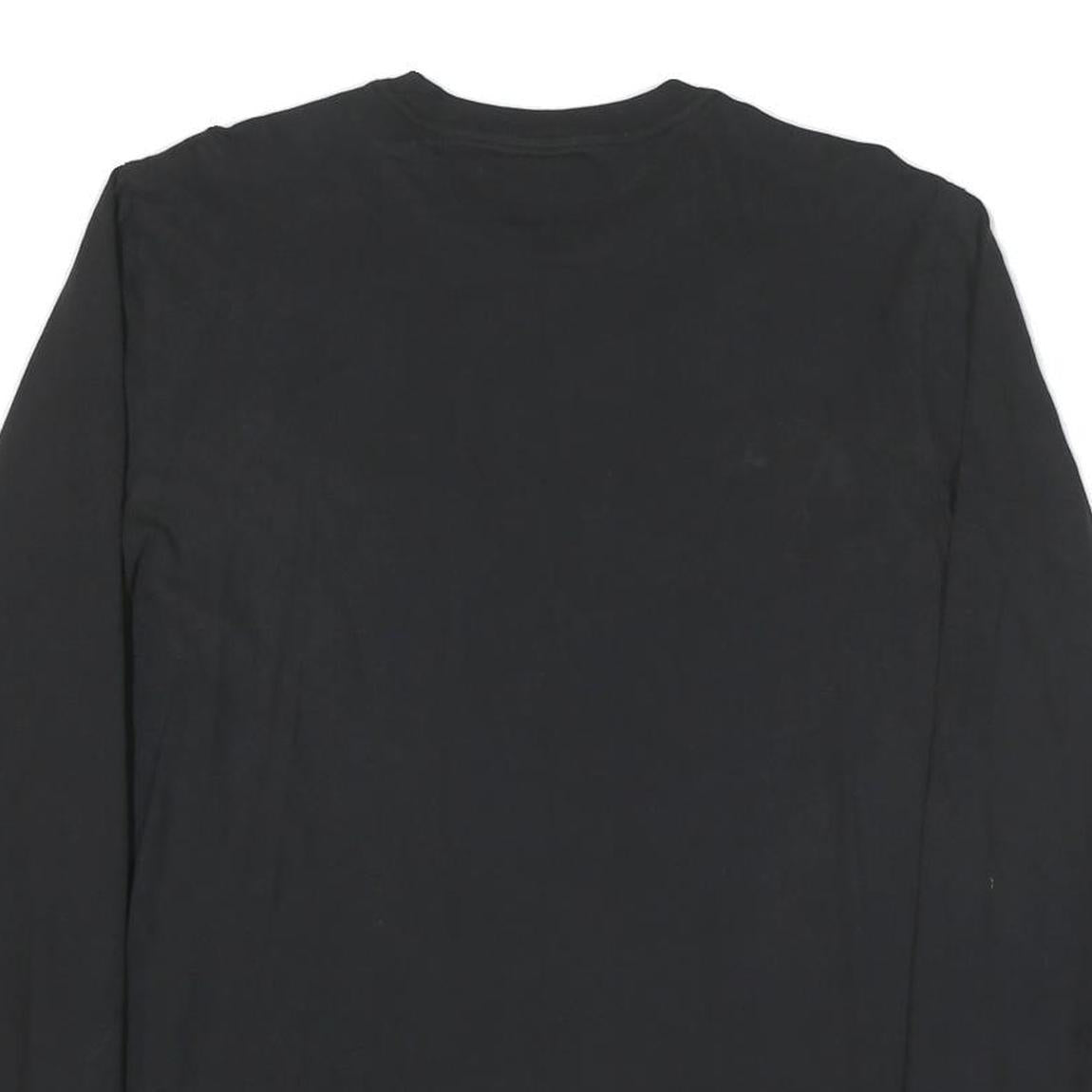 THE NORTH FACE Mens Black Long Sleeve Crew Neck T-Shirt L Cotton Blend
