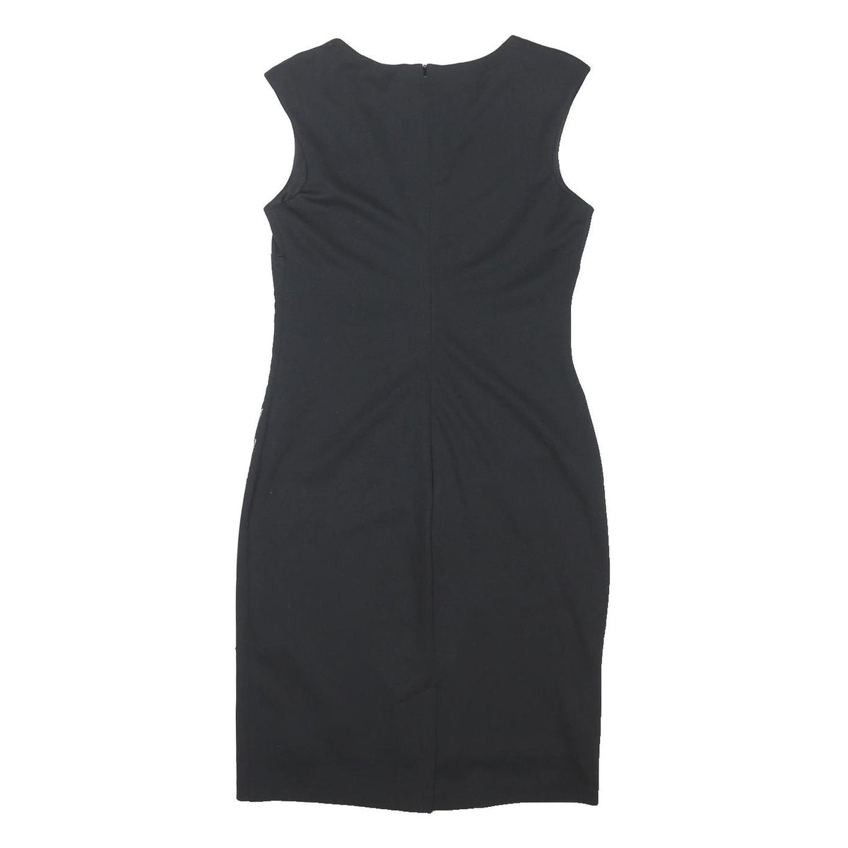 ROMAN Womens Black Bodycon Polyester Blend Sleeveless Knee Length UK 12
