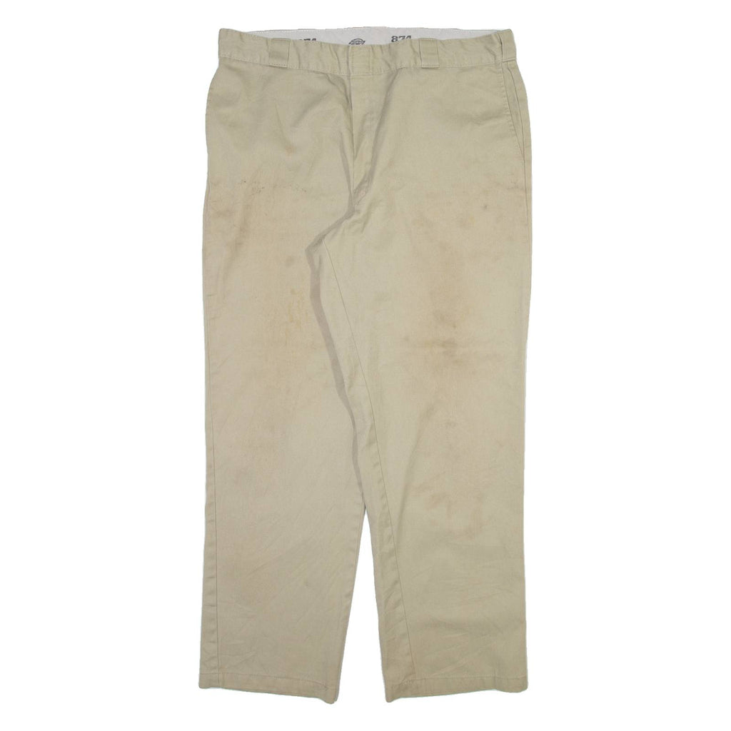 DICKIES 874 Workwear Mens Trousers Beige Regular Straight W40 L32