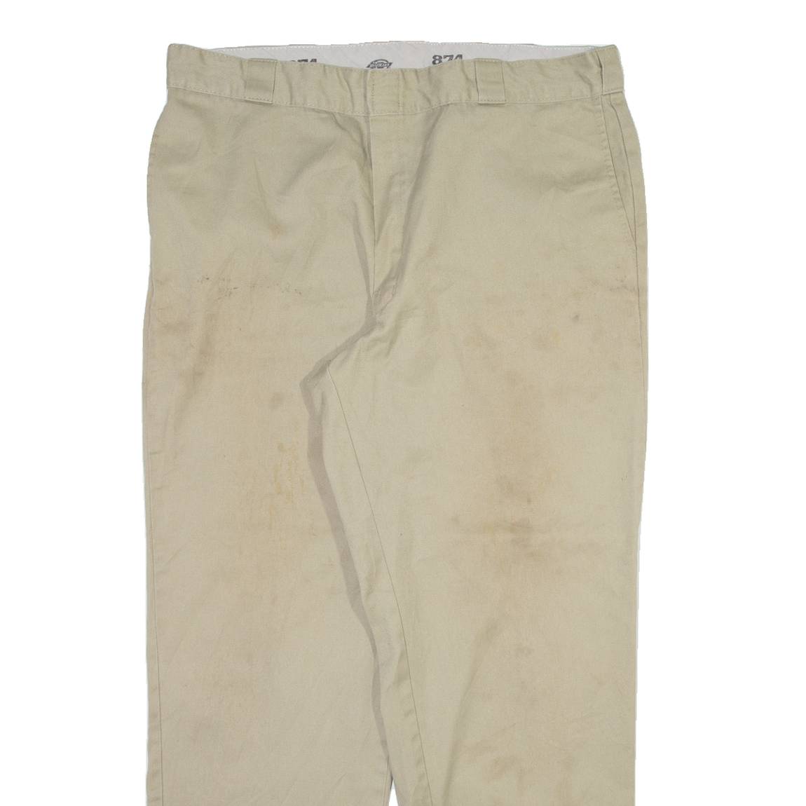 DICKIES 874 Workwear Mens Trousers Beige Regular Straight W40 L32
