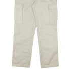 TEDDYS Mens Regular Beige Cotton Blend Trousers W34 L30 Cargo Pockets Zip