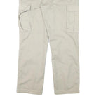 TEDDYS Mens Regular Beige Cotton Blend Trousers W34 L30 Cargo Pockets Zip