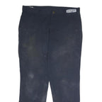 CARHARTT Mens Cotton Blend Navy Relaxed Straight Leg Trousers W36 L32 Workwear