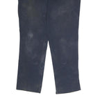 CARHARTT Mens Cotton Blend Navy Relaxed Straight Leg Trousers W36 L32 Workwear